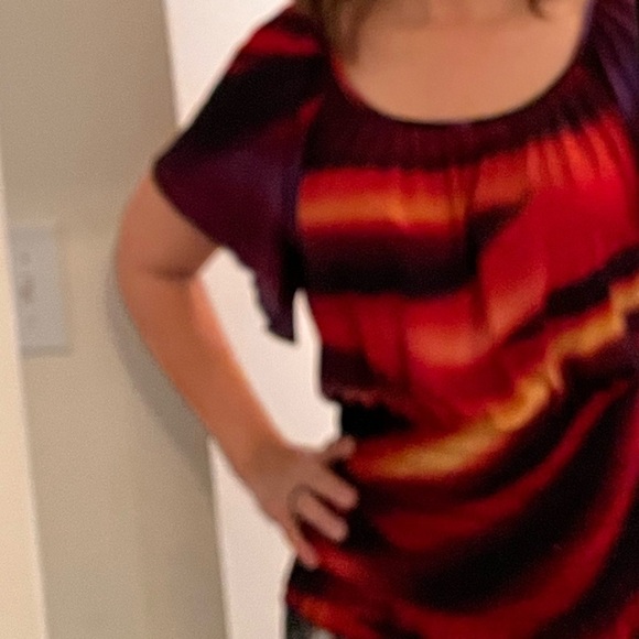77. OMBRE NEW DIRECTIONS BLOUSE - Picture 1 of 8